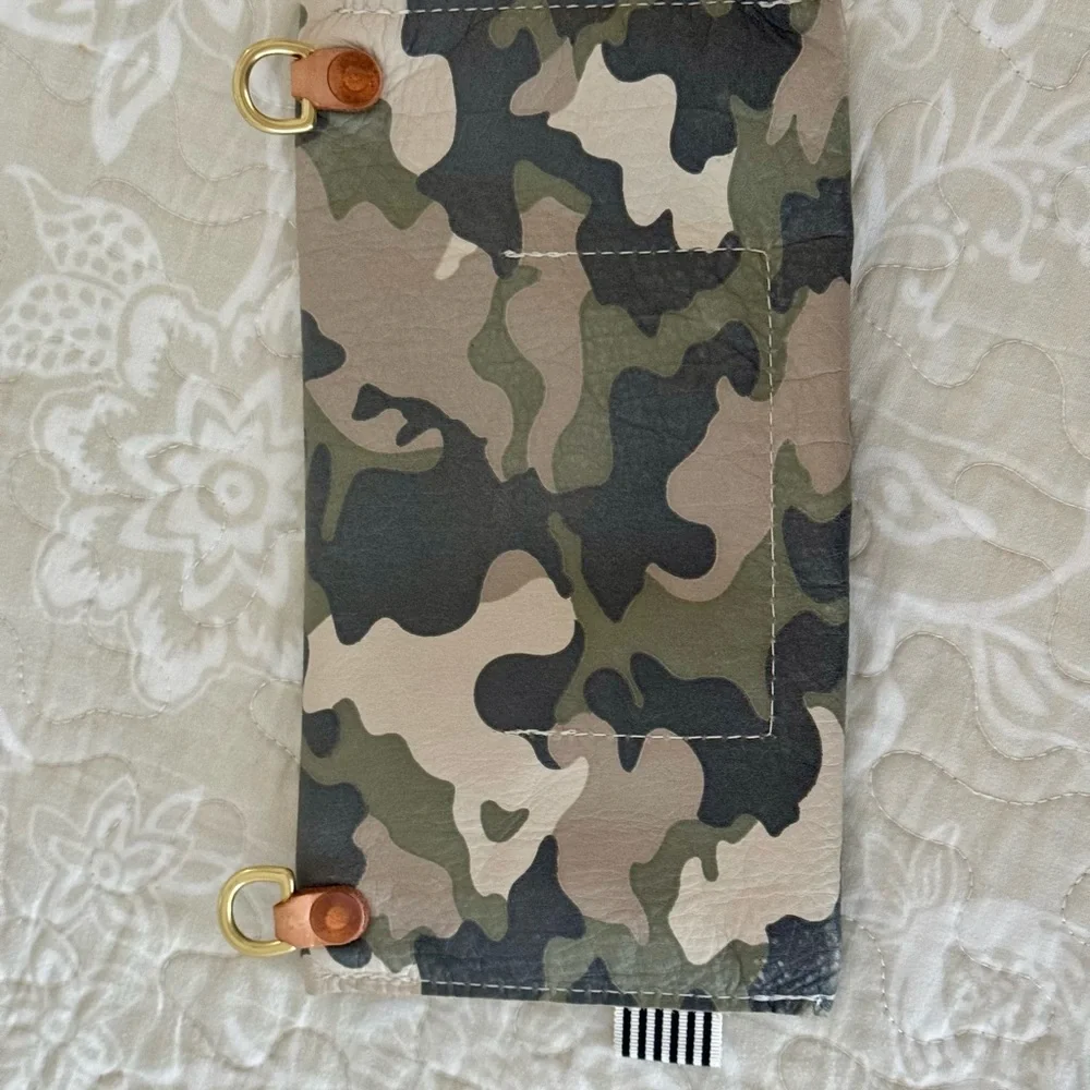 Meanwhile Back on the Farm Camo Leather Envelope Clutch and Crossbody - Picture 6 of 8